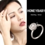 S925 sterling silver hipster net lắc màu đỏ âm thanh với cùng một đoạn chuyển vòng quay micro-dát đầy kim cương thời trang đơn giản mở đồ trang sức pnj nhẫn cưới