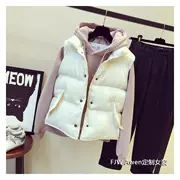 Phiên bản Hàn Quốc ngắn tay áo len cotton nữ áo len hai dây mùa thu đông mới tay áo mới 2018 áo khoác mới