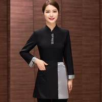 Черный лонгслив, фартук