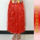 Красная двойная соломенная юбка