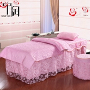 Ning vẻ đẹp bedspread Amoy gia đình bốn massage Body da thân thiện với bông ren bedspread đơn giản mục vụ đặc biệt cung cấp miễn phí vận chuyển - Trang bị tấm