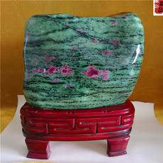 Ювелирные камни 天然红绿宝石原石奇石摆件招财风水镇宅玉石矿物晶体观赏石自然石