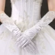 Белая 006 полная перчатка для хвоста пальца цветочная перчатка