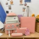 Розовый комплект, подвеска, с медвежатами