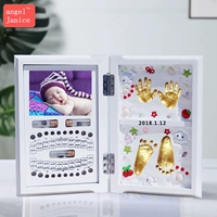 Книга Мемориальная коробка+белая грязь+золотая кисть кисти