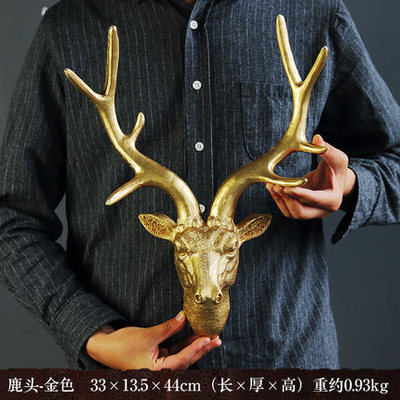 Deer Head Wall HangingAmerican style Retro originality mahjong poker Wood painting bar Internet cafe restaurant wall personality originality decorate Hang a picture
