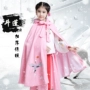 Hanfu Cloak Cloak Trang phục cô gái mùa đông ấm áp dày thêu mùa đông ấm áp bao phủ Little Fairy Cos Trang phục - Trang phục áo len bé trai