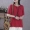 Han Suoyi Nghệ thuật cổ điển Tấm nhỏ Nút hàng đầu Mùa hè Thin Loose Cotton tay áo ngắn Áo thun nữ cổ tròn - Áo phông