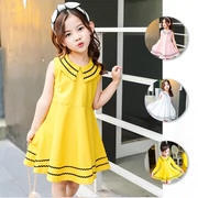 Váy bé gái 3 váy múa hải quân Hàn Quốc 5 tuổi trẻ em công chúa mùa hè Váy bé gái váy cotton - Váy