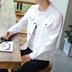 Của nam giới 2017 mới mùa thu denim áo khoác mùa xuân và mùa thu Hàn Quốc phiên bản của xu hướng áo khoác thanh niên người đàn ông giản dị của quần áo Áo khoác