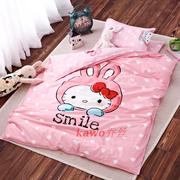 Bông chăn ba mảnh thiết lập với lõi bộ đồ giường bé sáu bộ cotton quilt cover trẻ em mùa đông quilt mẫu giáo