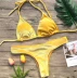 2018 Amazon bùng nổ AliExpress phụ nữ chia áo tắm gợi cảm bikini vàng nhung bikini áo choàng tắm biển Bikinis