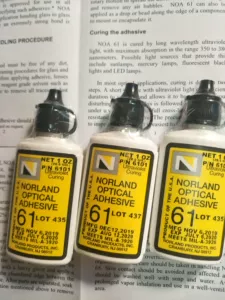 Американский оригинальный nolan norland оптический клей 61 UV Optical UV -клей NOA61