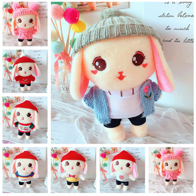 taobao agent Plush toy, rabbit, spring sweater for dressing up, cute rag doll, Birthday gift