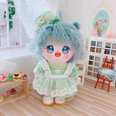 taobao agent Green colored fairy dress, cotton doll for dressing up, 20cm