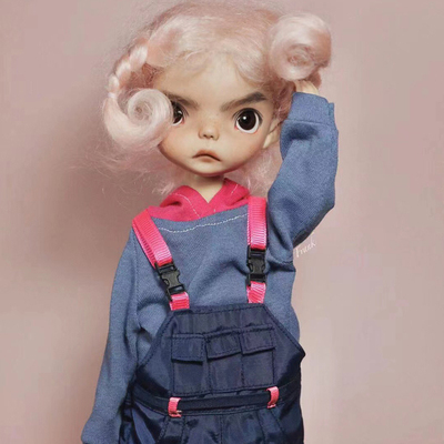 taobao agent Pork/Six points BJD/OB27/IMDA3.0/Soldier/OB24/BLYTHE small cloth worker pants sweater