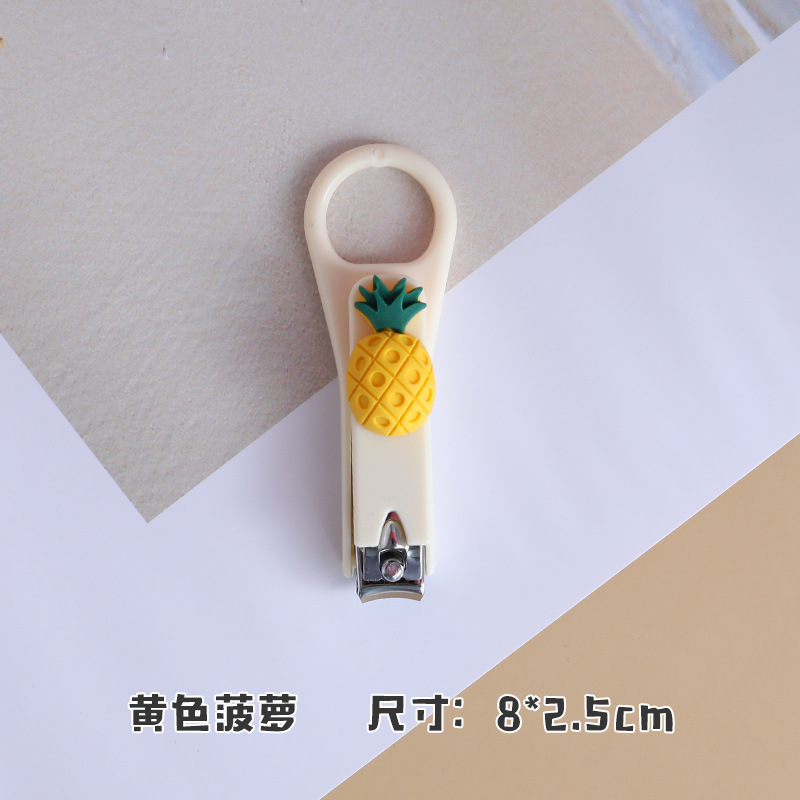 PineappleCartoon Nail clippers girl student lovely originality baby baby girl Single pack children trumpet Portable nail cutters