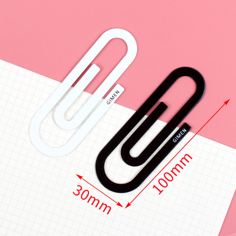 Large Black Whitemulti-function originality paper clip colour Binding needle box-packed Large paper clip Stationery Pin to work in an office Paper clip