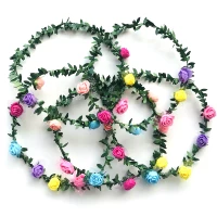 Черное зеленое цветочное кольцо 50