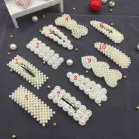 Синяя заколка для волос из жемчуга, 50 шт