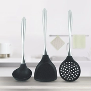 Không làm tổn thương nồi thìa silicone 304 bằng thép không gỉ muỗng colander thực phẩm cấp đồ dùng nhà bếp - Phòng bếp