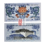 [Châu Á] Tiền giấy mới của UNC Bhutan 1 Nurtrum Ghi chú dài Tiền xu nước ngoài Tiền giấy Trung Quốc
