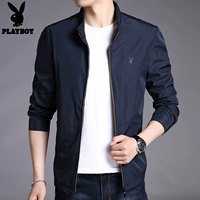 Áo khoác nam nam trung niên Playboy áo khoác nam xuân thu 2018 áo khoác da nam hàng hiệu