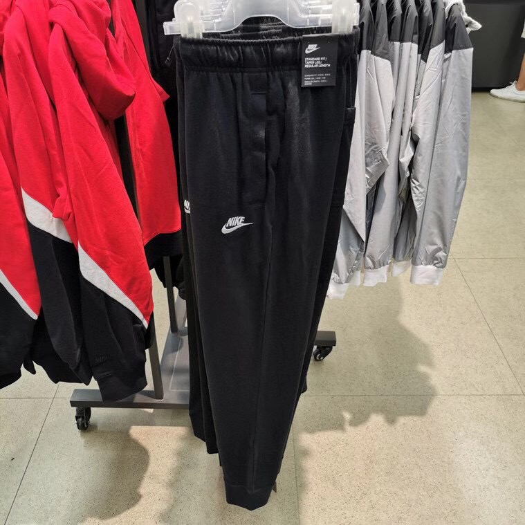 Bv2763-010Nike NIKE male pure cotton black Shut up leisure time knitting Sports pants male BV2767-2763-805163