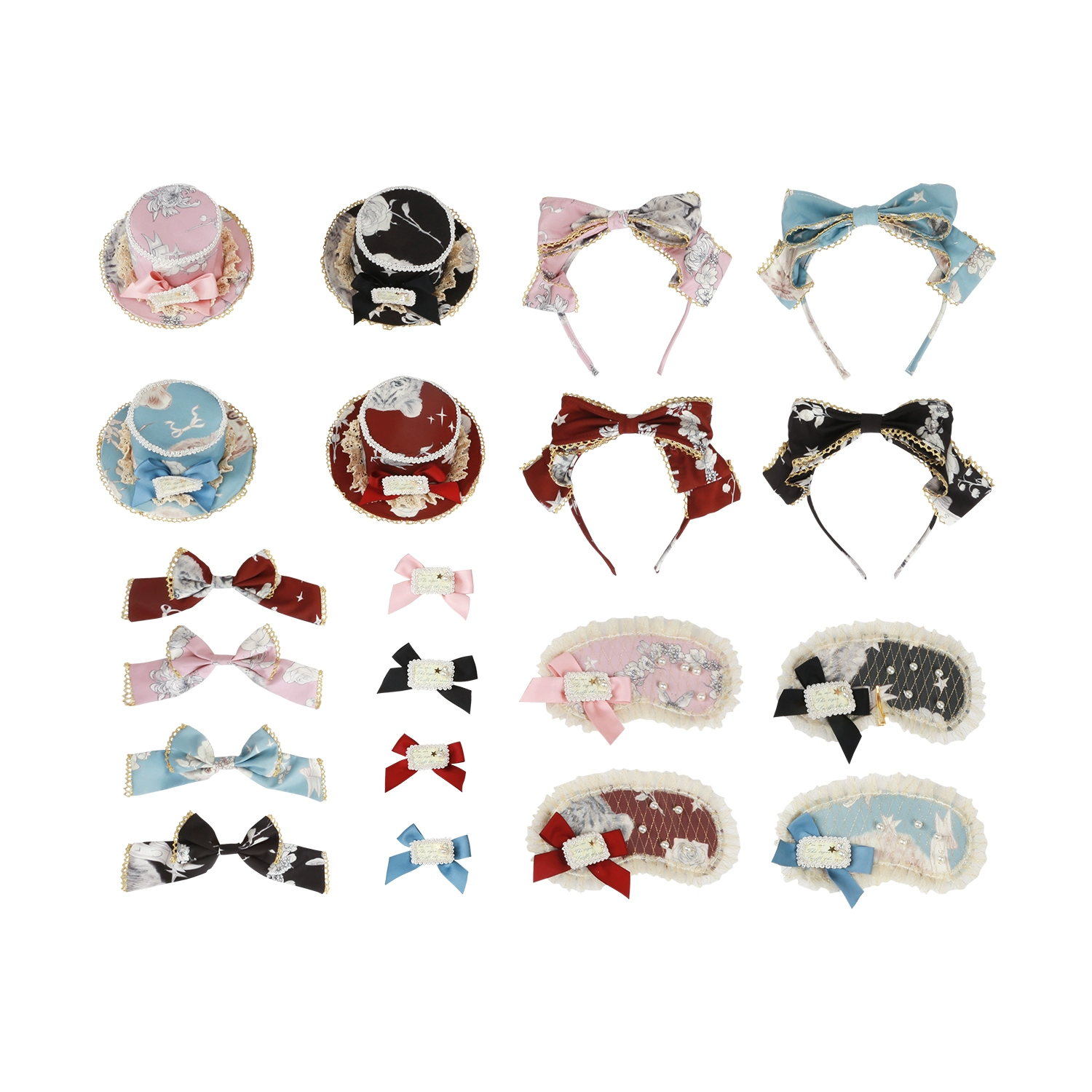 Nam Cross Original Rose Little Tiger Series Hairband KC Small Side Clip Trâm Hat Spot - Trâm cài