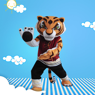 Kung Fu TigerKungfu tiger Cartoon Costume Cartoon image Cartoon Doll Costume walk Cartoon doll prop clothing