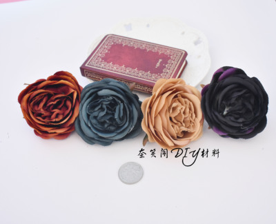 taobao agent Lolita flower pill 7cm anesthetic hat simulation flower rose silk cloth handmade jewelry DIY full free shipping