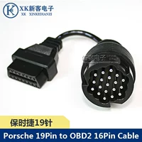 Porsche с 19pin до obd2 16pin cable porsche подключенный кабель