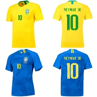 2018 World Cup đội tuyển quốc gia Brazil nhà jersey 10 Nerma Coutinho đi bóng đá phù hợp với quần áo tất đá bóng cho bé trai