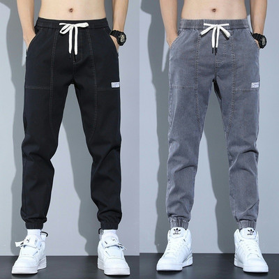 taobao agent Demi-season jeans, men's casual trousers, 2023 collection, plus size