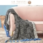 Nhìn LA TASSE đặt nhỏ gọn phòng ngủ thảm văn phòng giản dị chăn sofa hiện đại mềm chăn ấm - Ném / Chăn chăn nhung tuyết muji