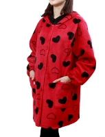 Бархатное и утолщенное красное сердце любви в стиле I.