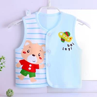 Bé vest vest mùa xuân và mùa thu trẻ em áo ghi lê trẻ em bông mùa xuân nam giới và phụ nữ bé vest quần áo mùa hè mỏng áo len nam thu đông bé trai