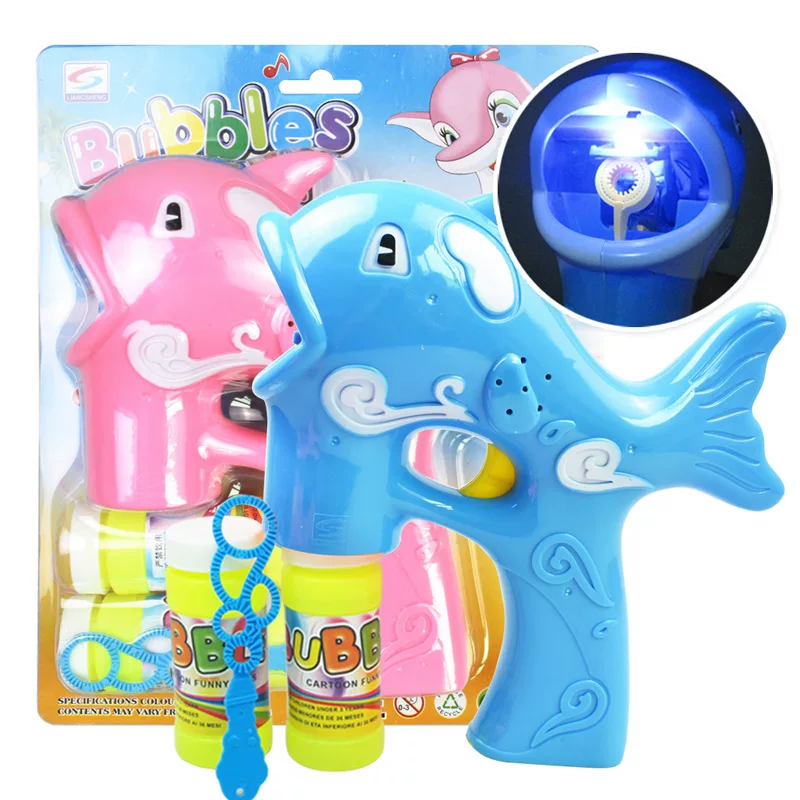 Bubble gun large size electric dolphin bubble gun lighting m