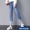 Quần jeans ống rộng cạp cao nữ mùa hè 2019 phiên bản 2019 xuân mới dành cho nữ cạp cao quần lửng ống suông thẳng - Quần jean