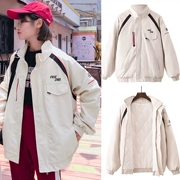 Mùa đông áo mới nữ sinh viên Hàn Quốc bf lỏng cộng với cotton dày ấm áp quần áo cotton hoang dã áo khoác ngắn cotton