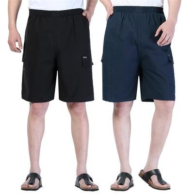 Mùa hè trung niên quần short nam cha nạp phần mỏng người đàn ông trung niên của quần bãi biển năm quần cũ quần âu