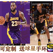 Đồng phục bóng rổ Lakers đồng phục Kobe 24th James 23rd đen ngắn tay jersey đặt bóng Kuzma tùy chỉnh