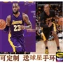Đồng phục bóng rổ Lakers đồng phục Kobe 24th James 23rd đen ngắn tay jersey đặt bóng Kuzma tùy chỉnh 	quả bóng rổ size 3