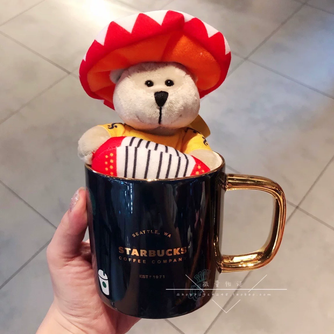 Starbucks, летний кофе лама, стекло со стеклом, 2020, с маленькими медведями