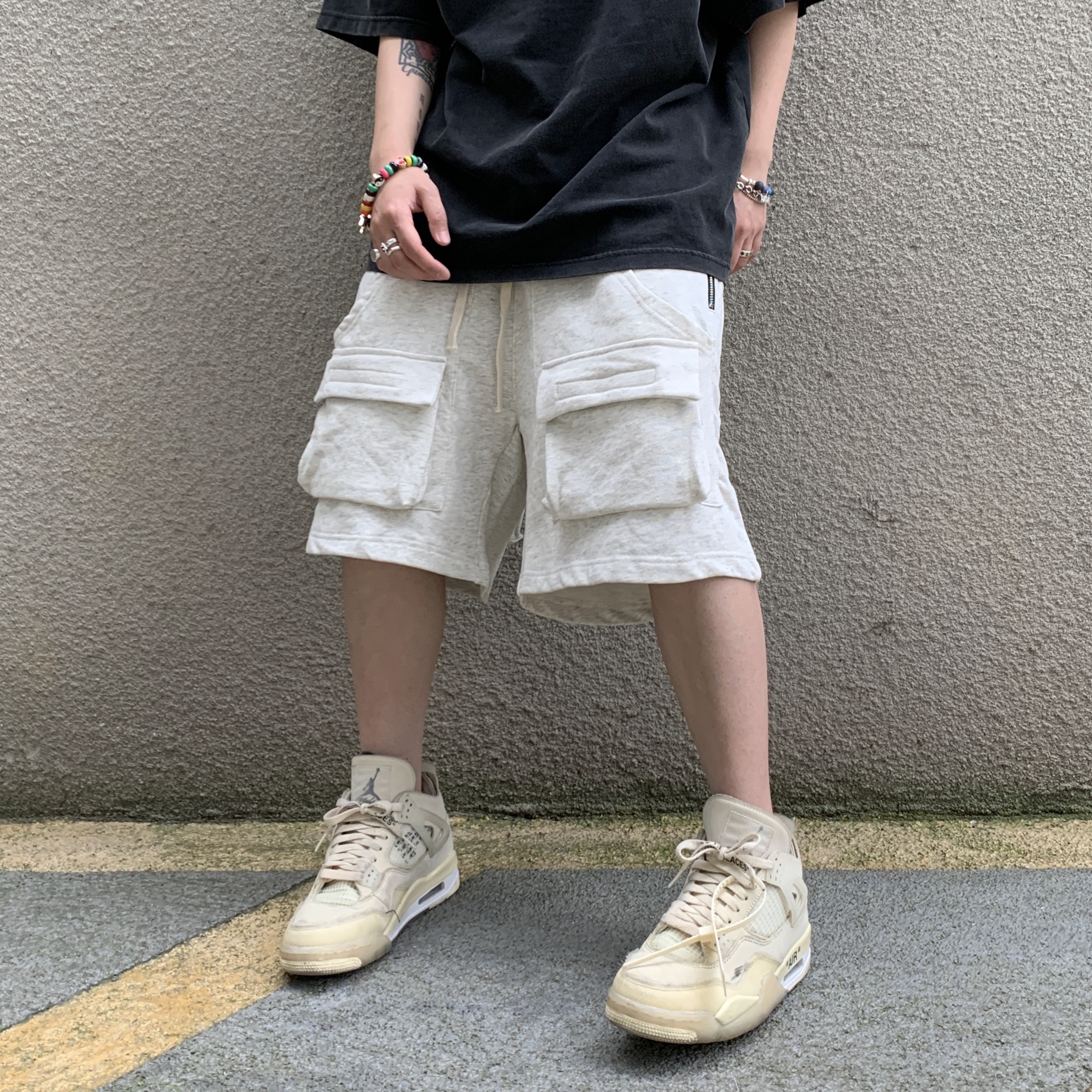 PaleAPAIG original VIBE wind Multiple pockets easy Capris function work clothes shorts High street Chaopai men and women Same