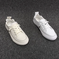 Туфли, модные комфортные дышащие кроссовки, 2020 года, из натуральной кожи, в корейском стиле