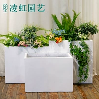Linghong Cement Flower Pot Long Основанная гостиная ресторанная дивизия отель сад ландшафтный магний сетка