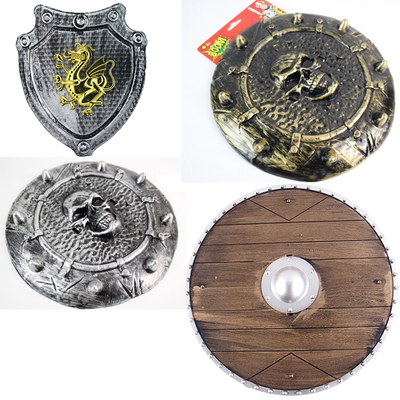 taobao agent Simulation medieval retro warrior props weapon Viking legendary Nordic pirate weapon shield ancient Roman shield