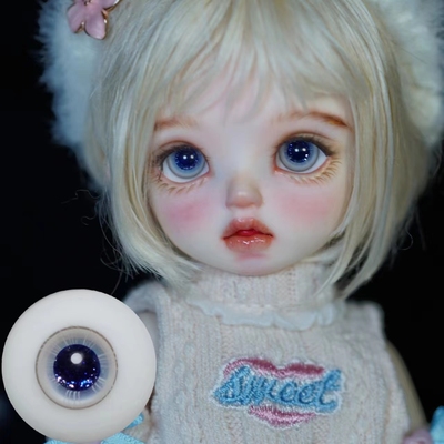 taobao agent [Star Empty Eyes] BJD baby eye beads gray blue flashing pupil pattern glass eye 12mm14mm16mm small iris/z36