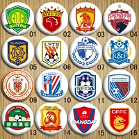 Заправка китайского футбола начинается на китайском суперлиге Китай, логотип логотипа футбольного клуба Bro для броши